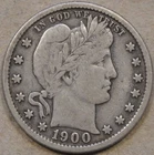 1900-S Barber Quarter 25c VF as Pictured L3-3