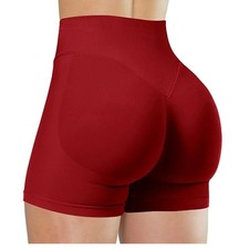 Sports Shorts Women Yoga Shorts Seamless Low Waist Scrunch Gym Leggings Workout