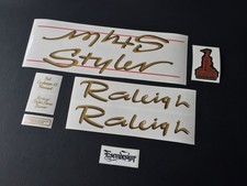 Raleigh Ivory Styler Burner BMX decal set