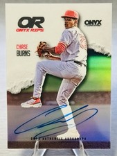 🔥⚾️CHASE BURNS 2025 Onyx Rips Chrome Refractor Prospect Auto #REDS PHENOM!⚾️🔥