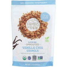 One Degree Organic Foods Sprouted Vanilla Chia Granola 11 Oz