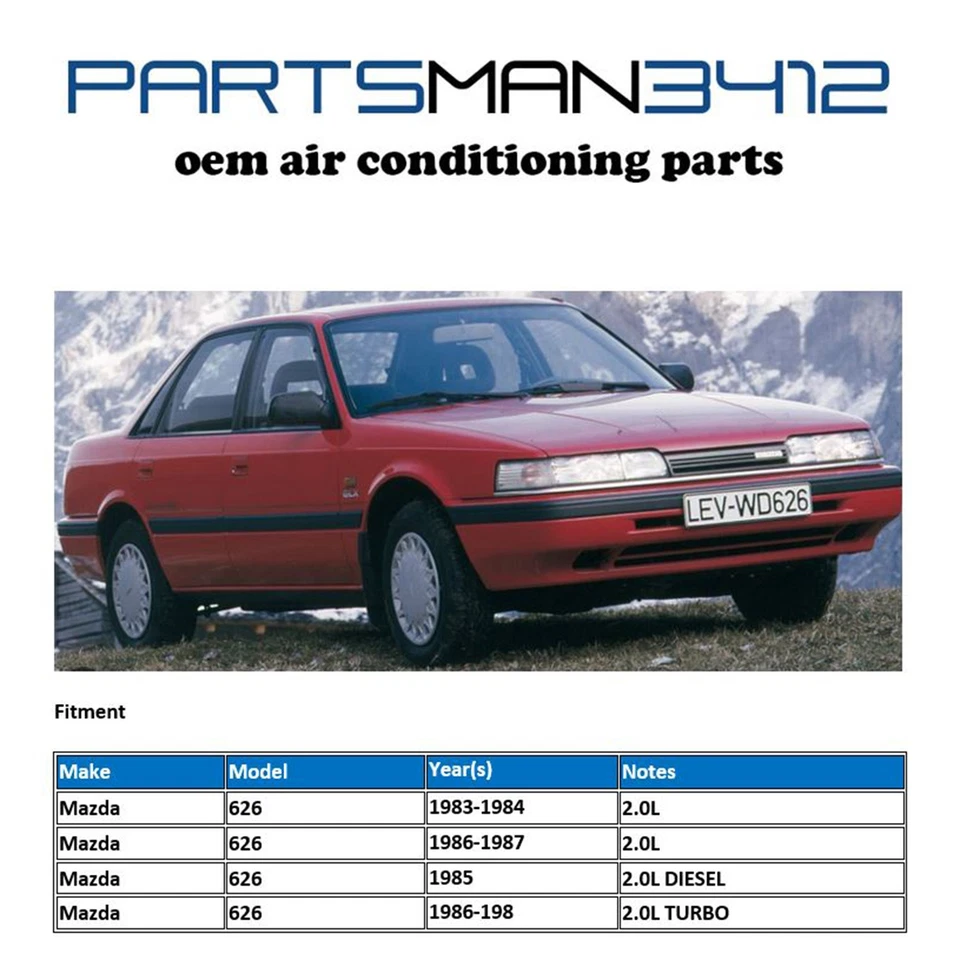 GPD 4711246 A/C Evaporator Core for 1983 1984 1985 1986 1987 MAZDA 626 Foto 2 de 3