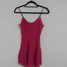 Val Mode Women Lingerie Nightgown S Pink Lace Coquette Barbiecore 6500 Babydoll