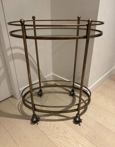 Graham & Greene Bar Cart - Bronze And Glass