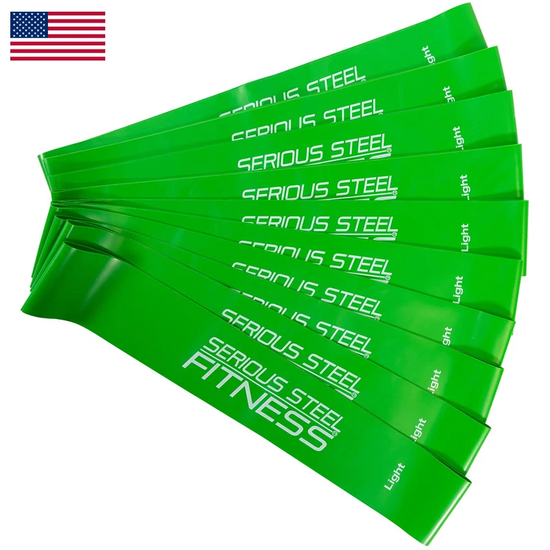 Serious Steel Fitness 12 Inch Resistance Loop Mini Band Exercise Workout Bands