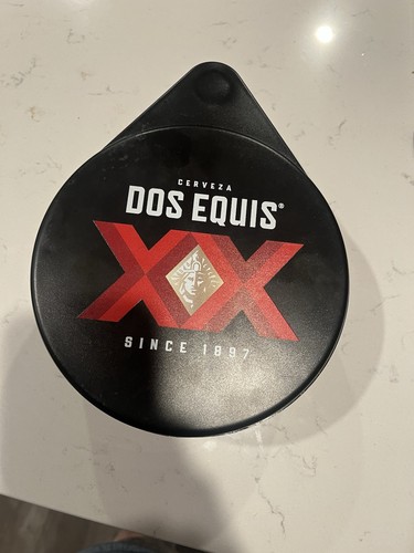 Dos Equis 3 Tier Glass Rimmer for Salt, Sugar, Lime Juice Compartments