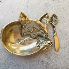 Pier One Fox Cast Aluminum Dip Bowl Set with Spreader 