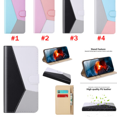 For Samsung Galaxy S21 Plus S20 Note10 S9 Leather Wallet Slot Phone Slim Case