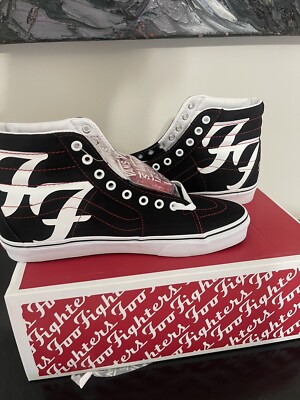VANS Sk8-Hi x Foo Fighters 25th Anniversary BRAND NEW W/ BOX size 10