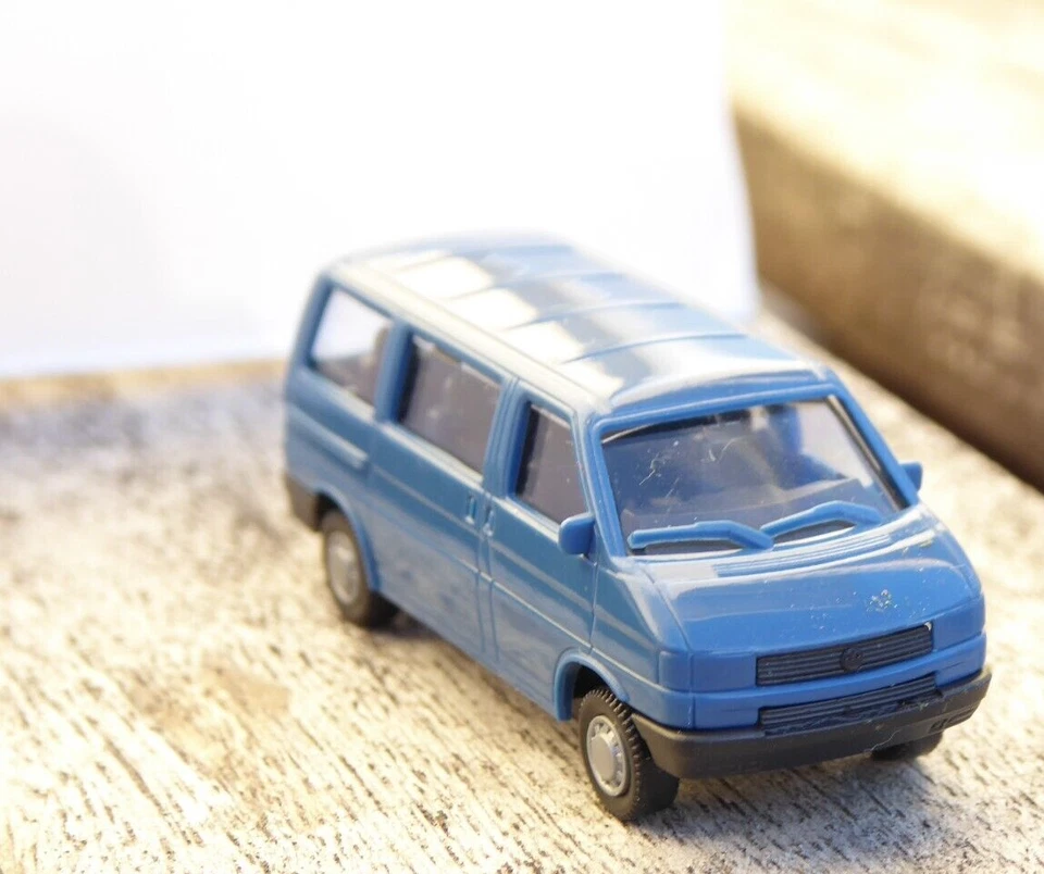 Roco 3200 Spur TT VW Bus T 4 Bulli Blu, Sehr Gut Erhalten In OVP Per TT -1 - - Immagine 2 di 4