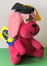 Dakin Dream Pets Graduation Rufus Japan Doll HOT PINK Velvet Plush Dog 1293 Tag