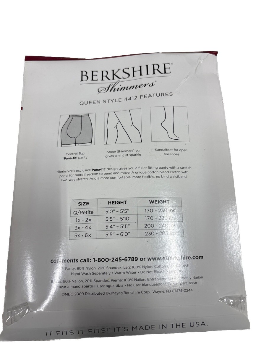 Berkshire And Shimmers Ultra Shimmers Leggings Pack Of 3 Size 3x