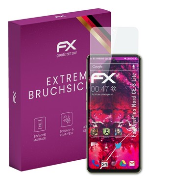 atFoliX Glasfolie für OnePlus Nord CE 3 Lite Displayfolie 9H Schutzpanzer