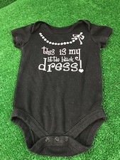 Little black dress romper Baby Girl 12 Months body suit one piece infant