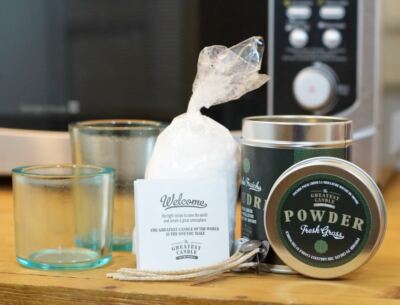 The Greatest Candle in the World Fresh Grass Recycled Oil Makes 6 Candles