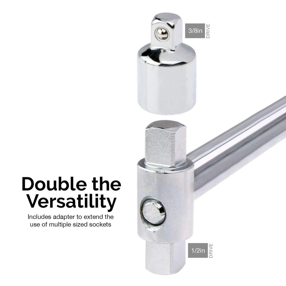 03703L Dual Drive Beam Style Torque Wrench | 3/8” & ½” Drives | 17” Length | ... - Image 3 of 4