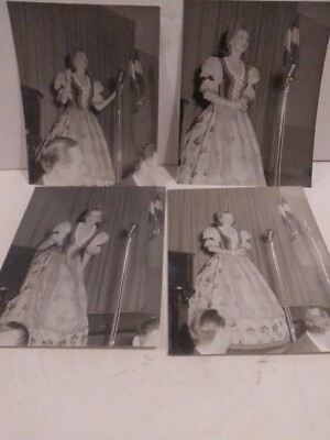 vintage photo lot of women C1950s Singer Bulgary Europe Classical 8x10