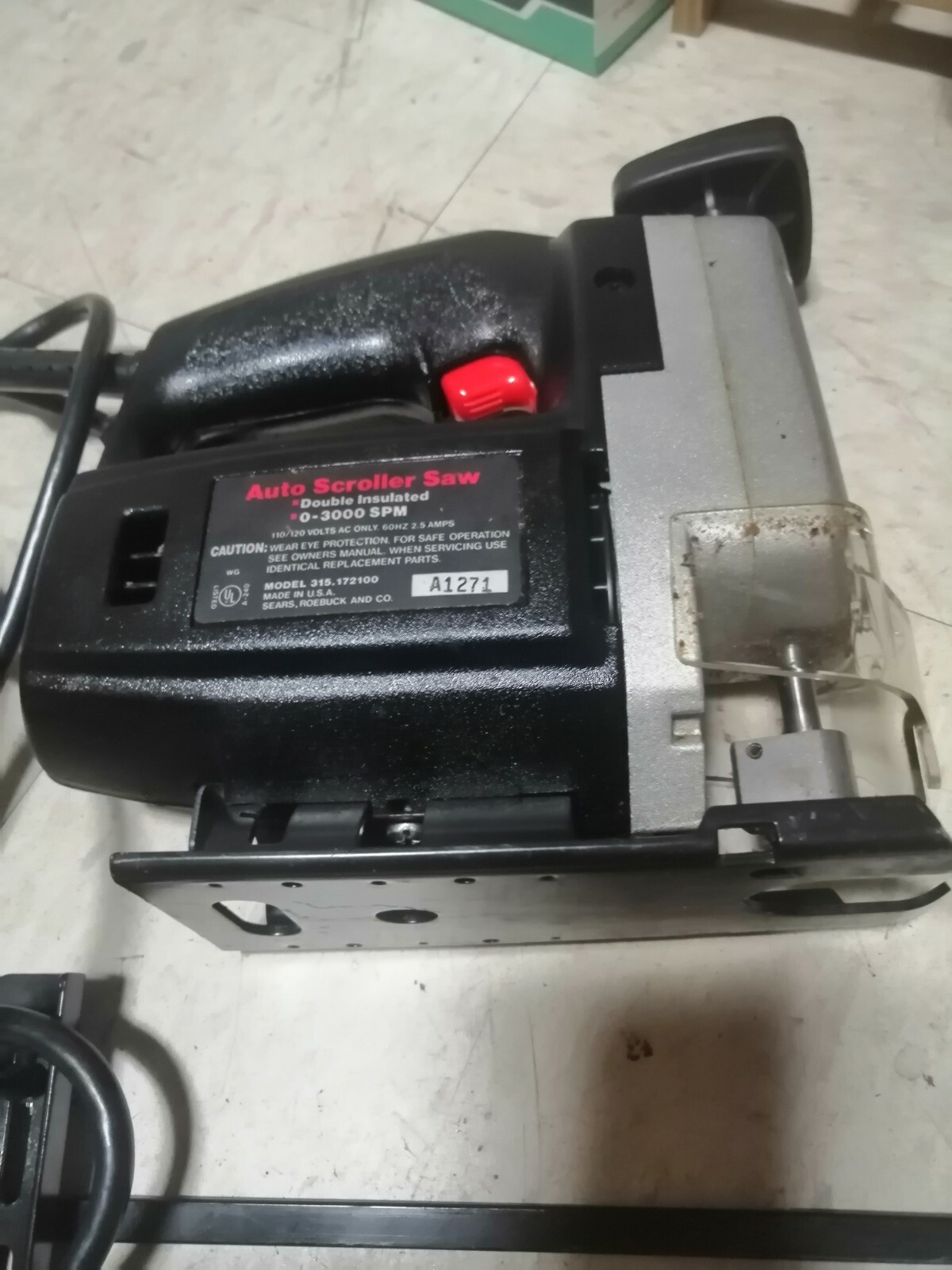 Vintage Sears Craftsman USA Auto Scroller Saw 1/3HP Model WITH BOX LF