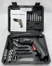47 Piece LI-ION 3.6 Volt Cordless Screwdriver Set with Case - NEW/SEALED