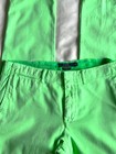 Ralph Lauren Polo Quin Boyfriend Chino Neon Citrine Cotton Pants Jeans sz 14 — photo 3