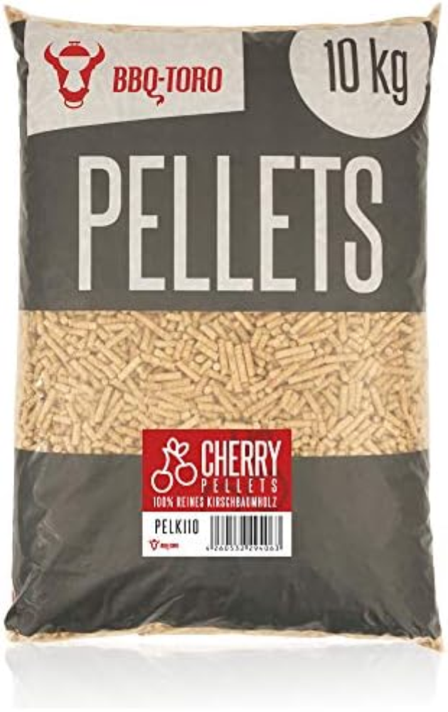 BBQ-TORO Cherry Pellets in Legno di ciliegio al 100% | 1 kg | Pellet in ciliegio