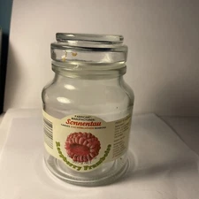 Vintage 1990s Glass German Candy Jar With Lid