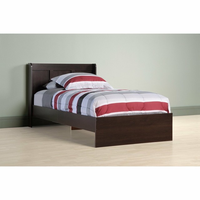 Sauder Parklane Twin Platform Bed With Headboard Cinnamon Cherry For Sale Online Ebay