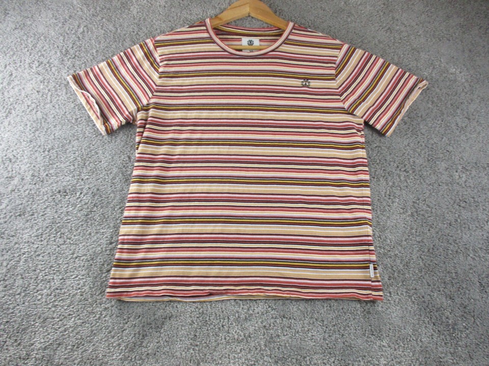 Element Tee T Shirt/Top 10 Round Neck Short Sleeve Cotton Womens Striped