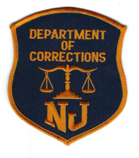 State of New Jersey NJ Department Dept. of Corrections *SHOULDER* patch - NEW!