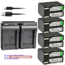 Kastar Battery Dual USB Charger for Samsung SB-LSM320 Samsung SC-D975 Camcorder