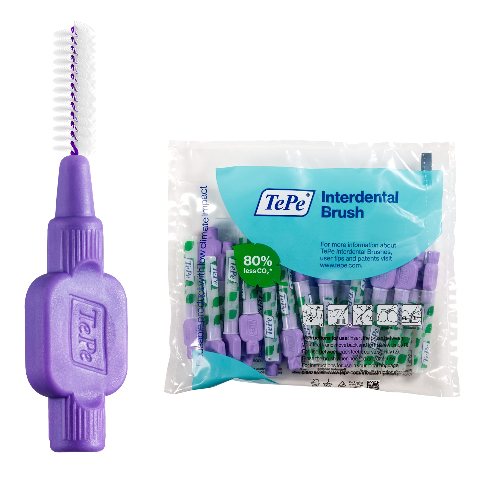 Tepe Purple Interdental Brush 1.1mm by TePe (m9t)