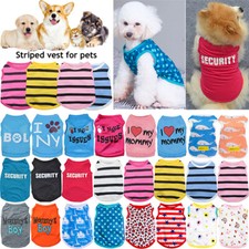 Cute Pet Cat Small Dog T Shirts Clothes for Puppy Chihuahua Summer Cotton Vest  
