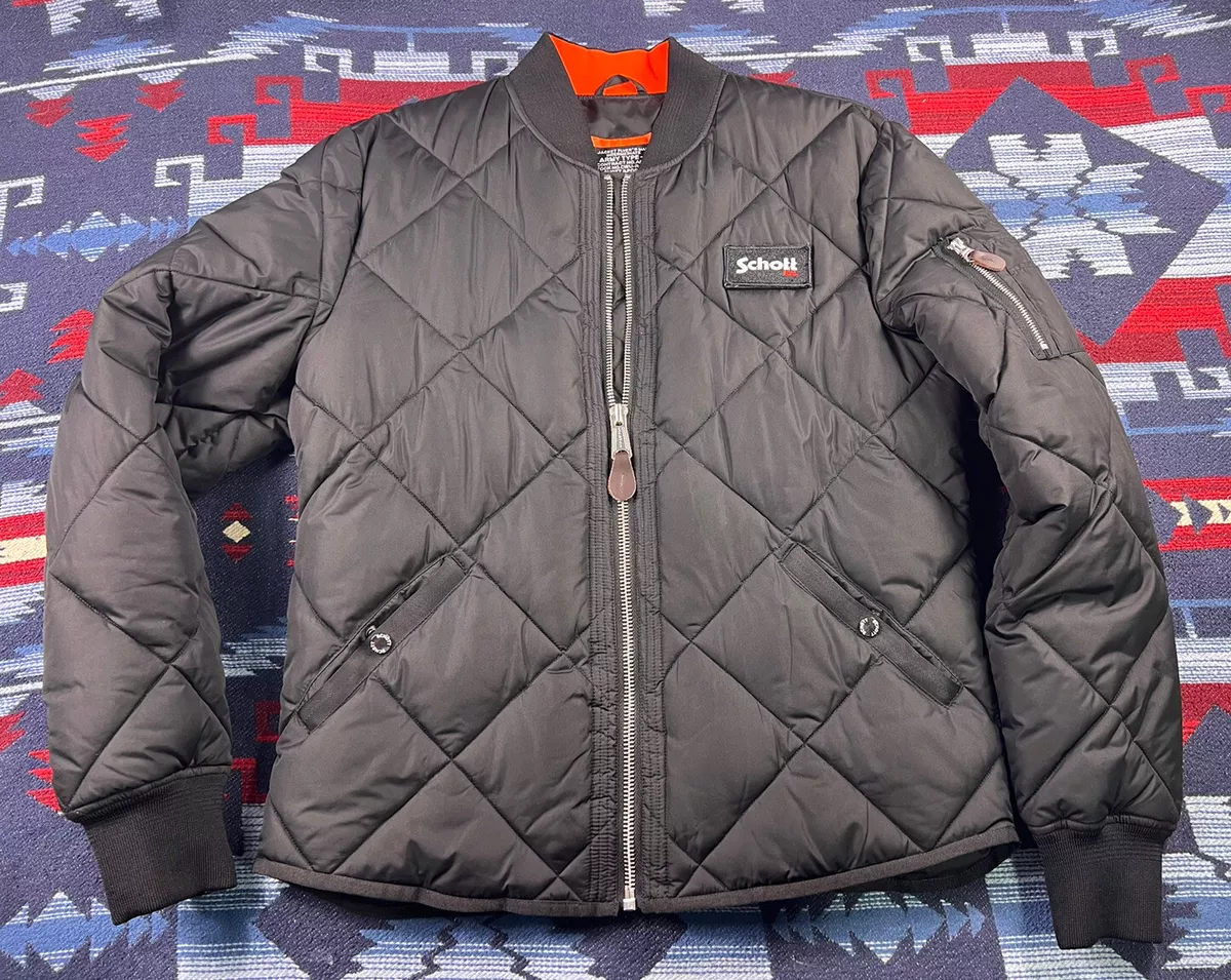 Schott Jacket Flyer’s Man Intermediate Size M/L Army Type-U Black Bomber Puffer
