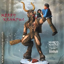 MARCO NAVAS STUDIO LIMITED EDITION HAND PAINTED OTHER TALES OF CHRISTMAS-KRAMPUS