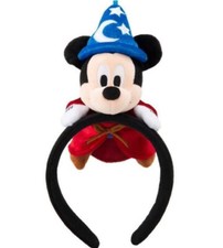 Disney Resort Ears HeadBand FANTASIA Mickey Mouse Plush Doll wizard New