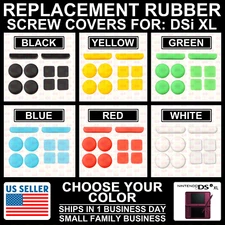 DSi XL Screw Hole Rubber Dust Cover Plug for Nintendo NDSi XL/LL Replacement