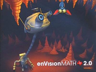 Pearson Texas, enVision MATH 2.0, Grade 2, Volume 1, Topics 1-8, 97803287 - GOOD