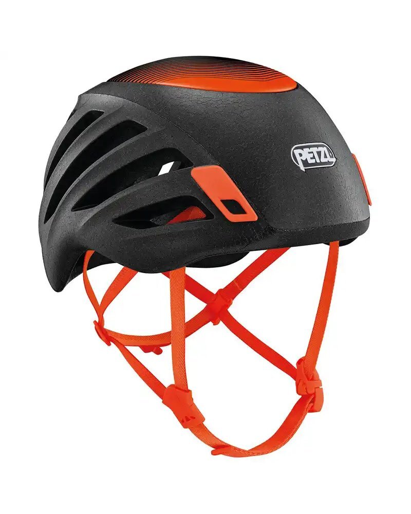 Petzl Sirocco Casco Taglia M/L 53-61 cm, Nero/Arancio