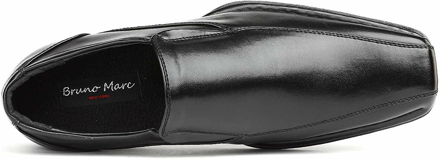 Men's Formal Square Toe Slip-On Loafers - Oxford Dress Shoes With Cushioned Insole