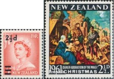 Timbres nouvelle-zélande 1961 Mi 418I,419 (complète edition) plus loin distance 
