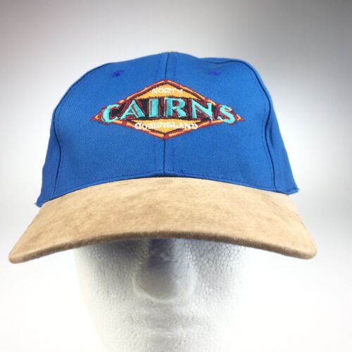 Cairns North Queensland Australia Blue Brown Leather Bill Hat/Cap | eBay