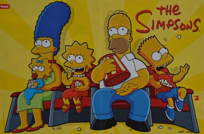 SIMPSONS - A3 Poster (ca. 42 x 28 cm) - Homer Simpson Clippings Fan Sammlung NEU