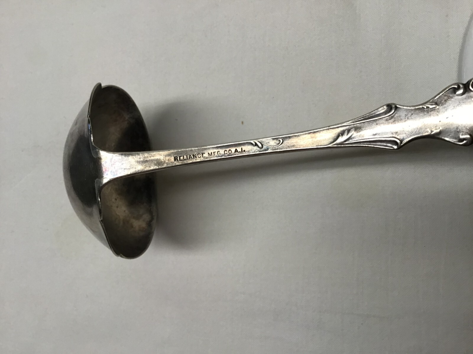 Vintage Reliance Mfg. Co.  A.I.  Silverplate Soup Ladle