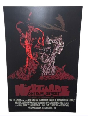 Nightmare On Elm Street Freddy Krueger Movie Art Print Poster Ott 11  x 17 