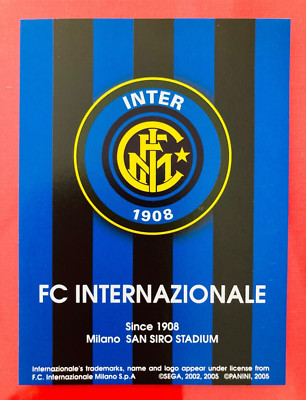 2004-05 Panini WCCF European Clubs Inter Milan complete team set
