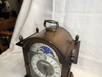 Vintage Seth Thomas A206-004 Moon Dial 2 Jewel Mantle Clock with