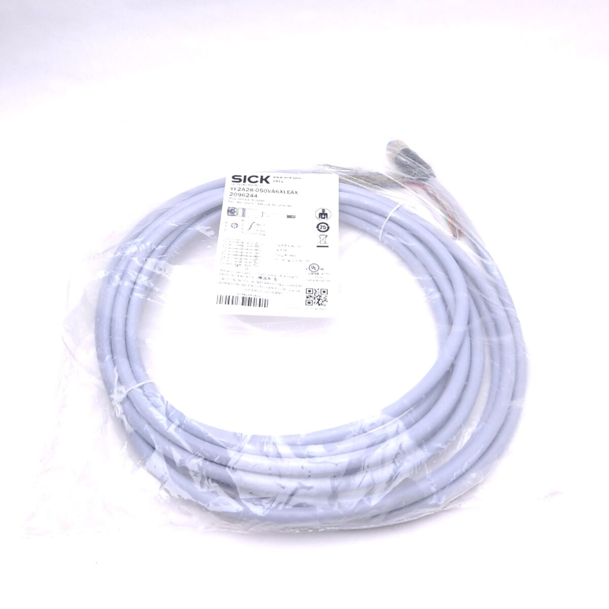 SICK YF2A28-050VA6XLEAX 2096244 Cable, M12 8-Pin Female to SICK YF2A28-050VA6XLEAX 2096244 Cable, M12 8-Pin Female to