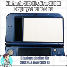 Nintendo 3DS XL & NEW 3DS XL Displayscheibe Display oben - Glas -  Metallic Blau
