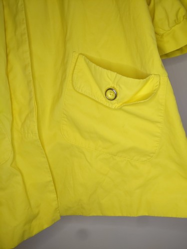 Apostrophe Bright Yellow 3/4 Sleeve Jacket Sz M - Picture 4 of 9