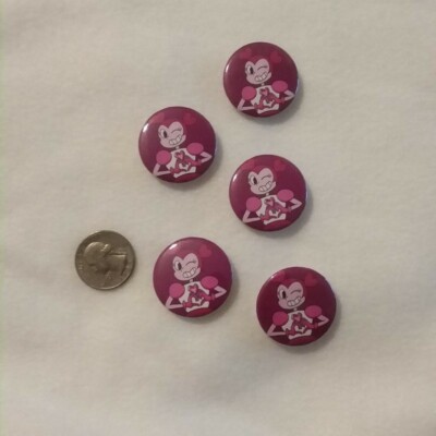 Custom Handmade Universe Cartoon Gem Sweet Spinel Button Pin Size 1.25